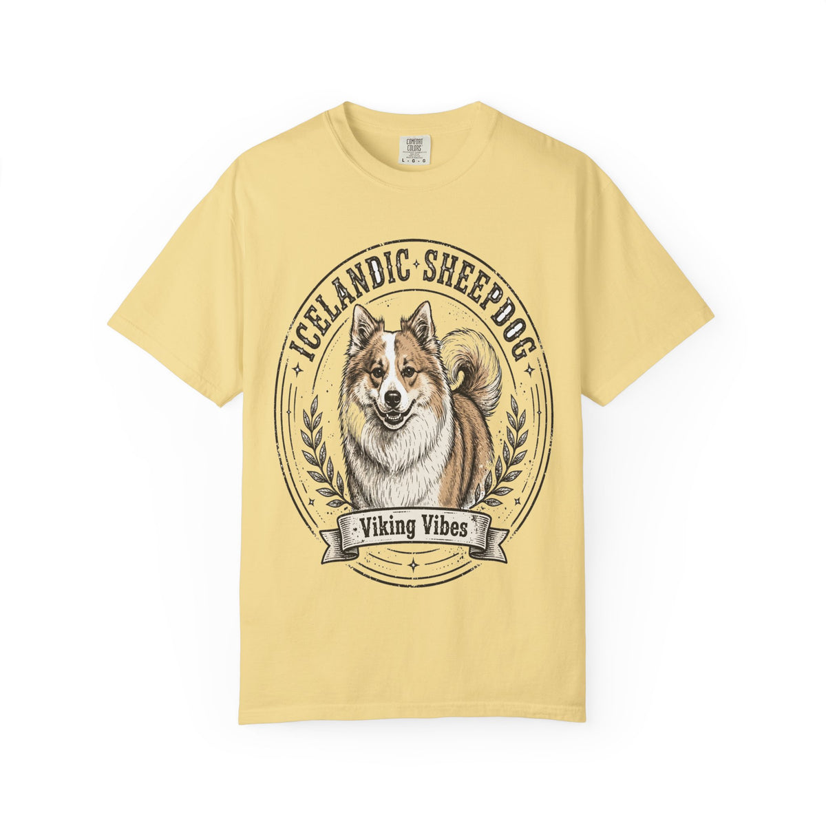 'Viking Vibes' Icelandic Sheepdog T-Shirt — alternate view