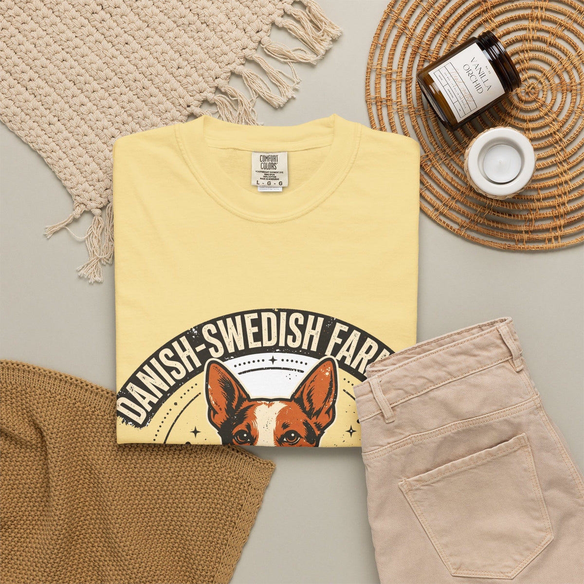 'Farm Dog Famous' Danish-Swedish Farmdog T-Shirt — alternate view