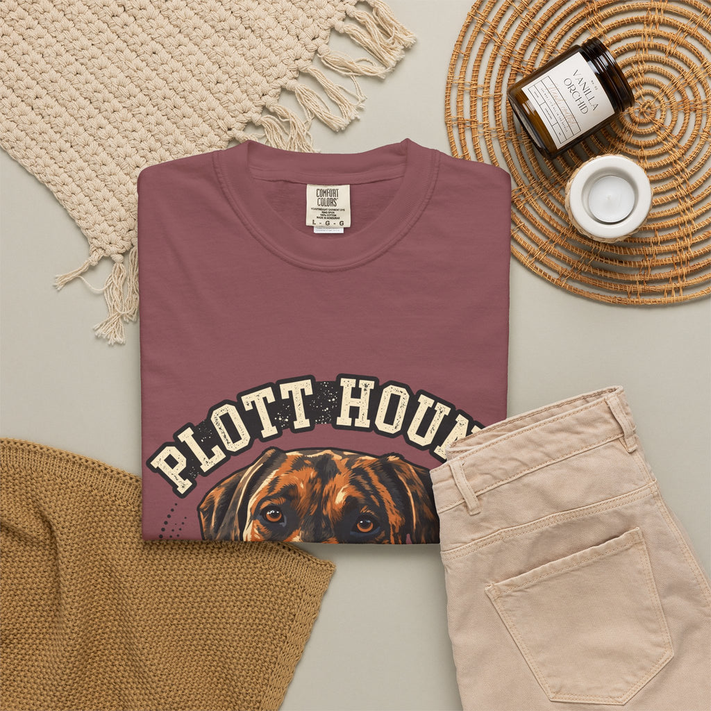 'Brindle And Brave' Plott Hound T-Shirt — alternate view