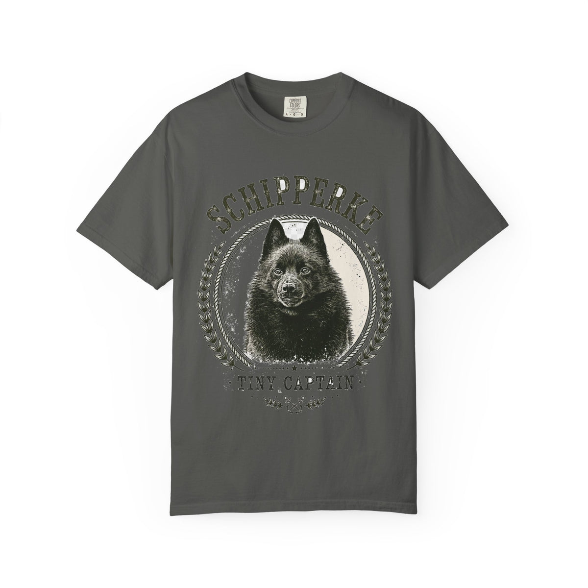'Tiny Captain' Schipperke T-Shirt — alternate view