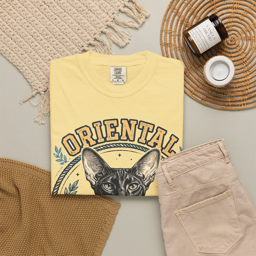 'Long Lean Loud' Oriental Shorthair T-Shirt — alternate view