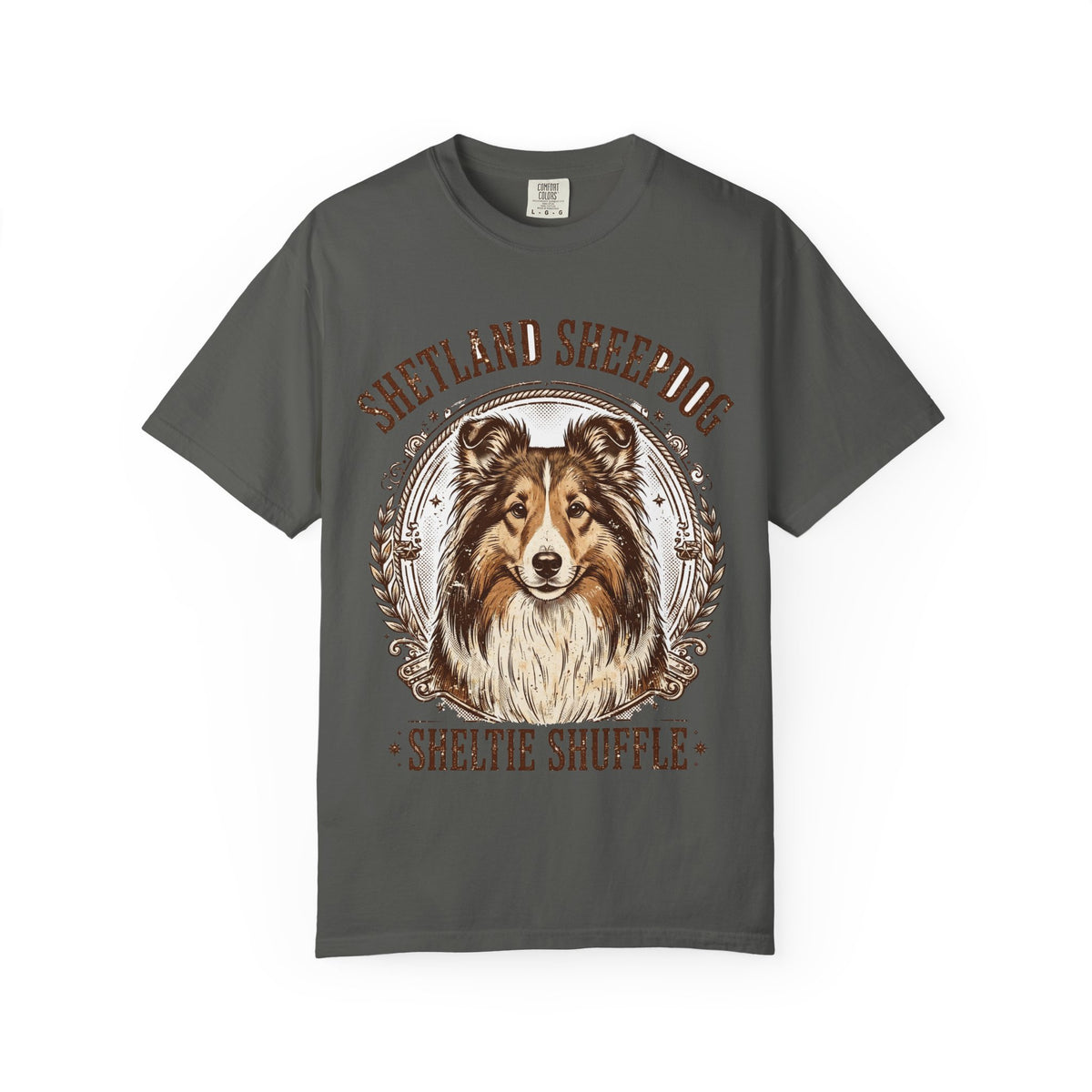 'Sheltie Shuffle' Shetland Sheepdog T-Shirt — alternate view