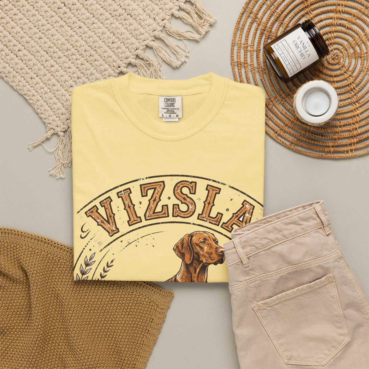 'Velcro Dog' Vizsla T-Shirt — alternate view