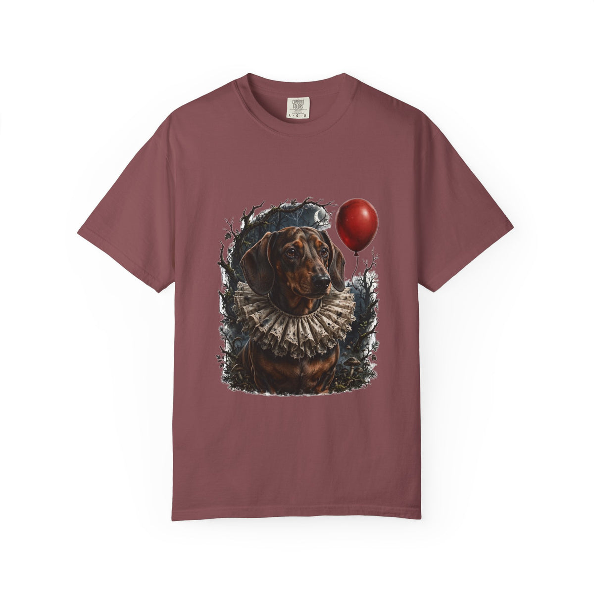 Dachshund Creepy Clown Halloween Tee