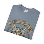 'Classic Cat Energy' American Shorthair T-Shirt — alternate view