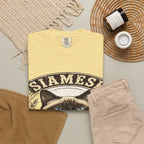 'Blue-Eyed Chatterbox' Siamese Cat T-Shirt — alternate view