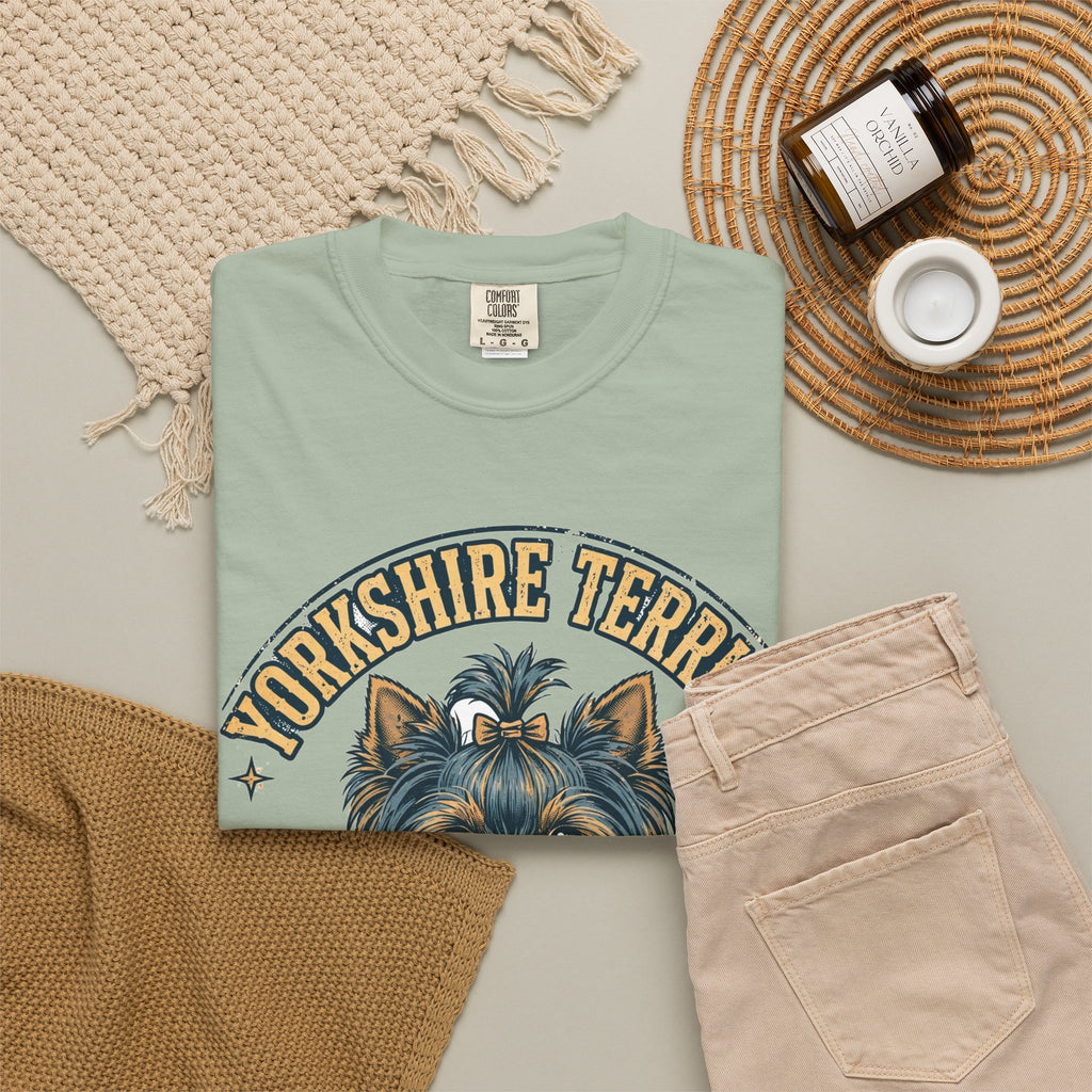 'Tiny Boss' Yorkshire Terrier T-Shirt — alternate view