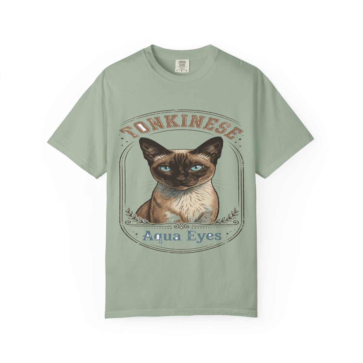 'Aqua Eyes' Tonkinese Cat T-Shirt — alternate view
