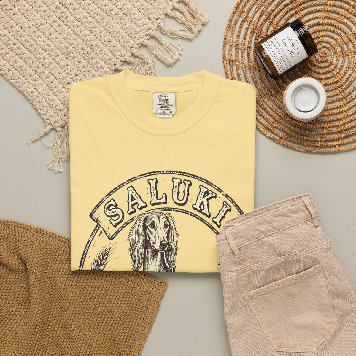 'Grace on Legs' Saluki T-Shirt — alternate view