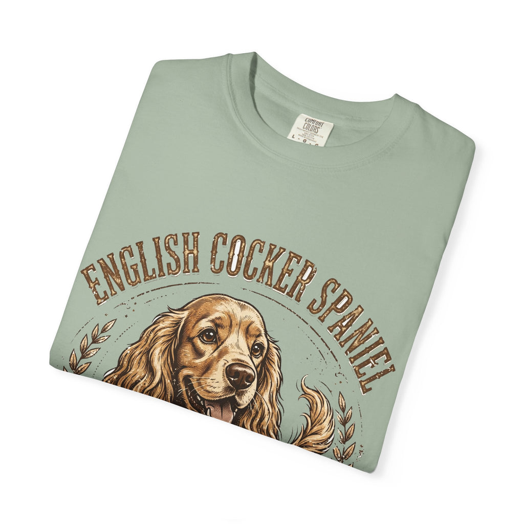 'Properly Spoiled' English Cocker Spaniel T-Shirt — alternate view