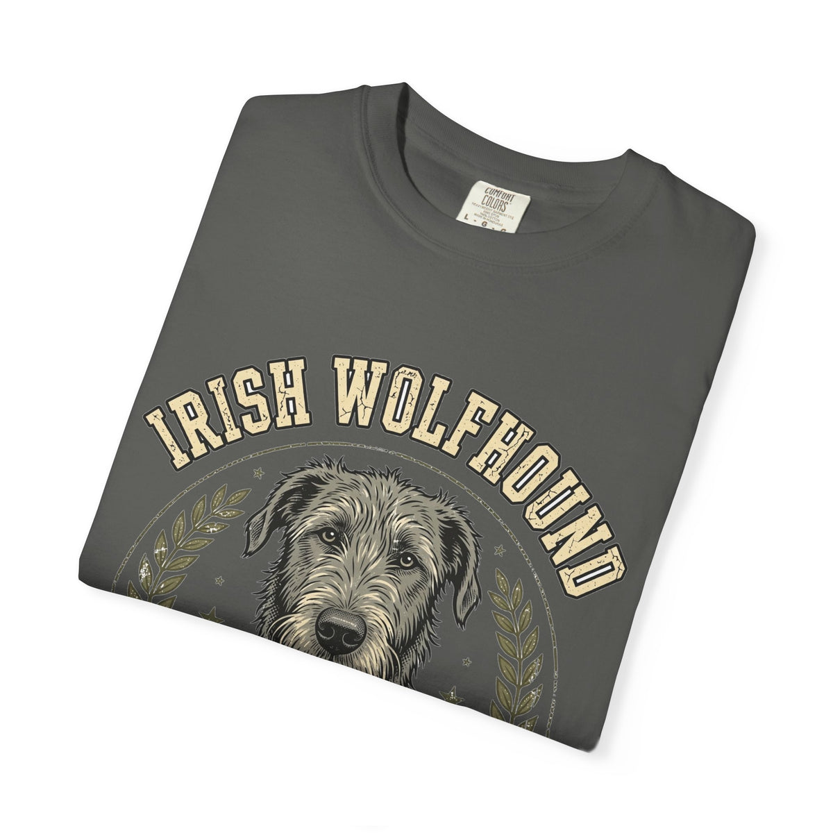 'Gentle Titan' Irish Wolfhound T-Shirt — alternate view
