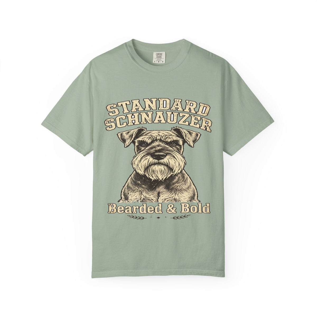 'Bearded & Bold' Standard Schnauzer T-Shirt — alternate view
