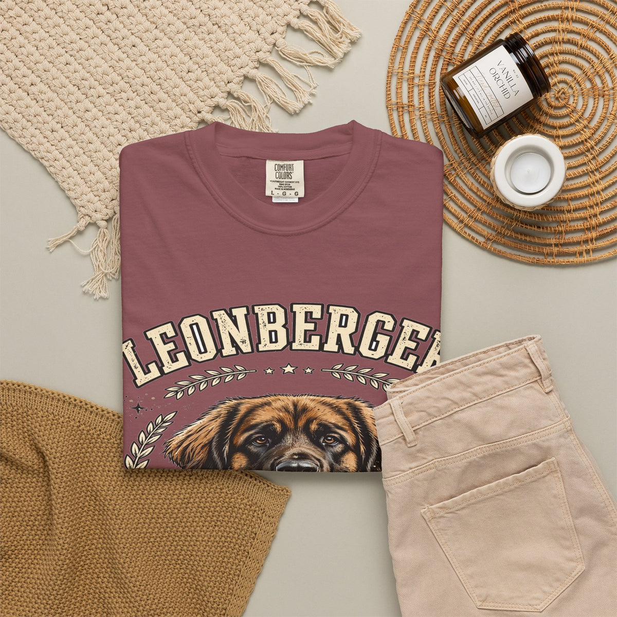 'Gentle Lion' Leonberger T-Shirt — alternate view