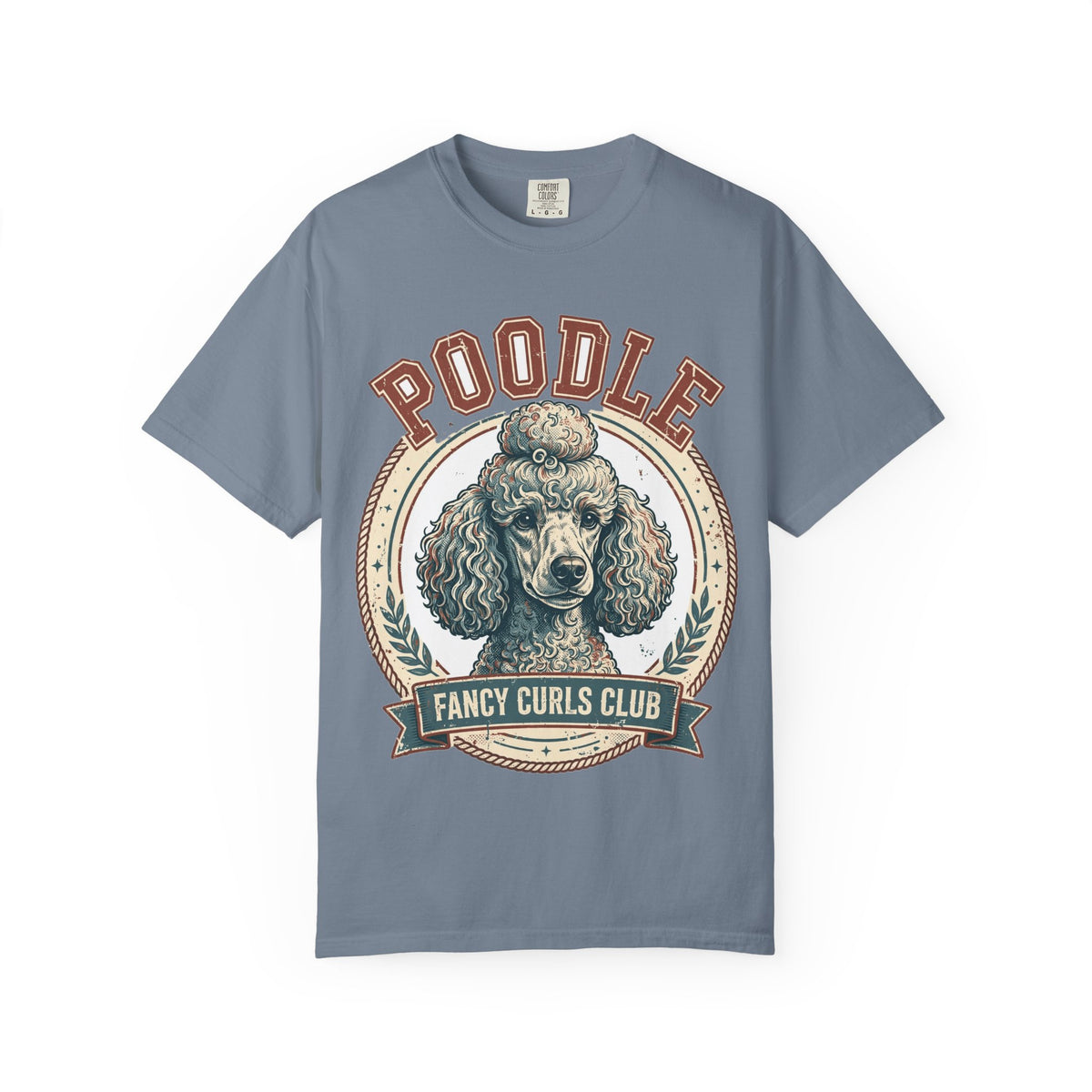 'Fancy Curls Club' Poodle T-Shirt — alternate view
