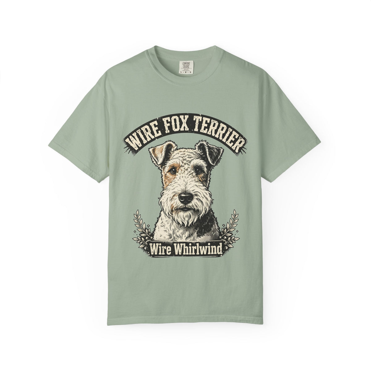 'Wire Whirlwind' Wire Fox Terrier T-Shirt — alternate view