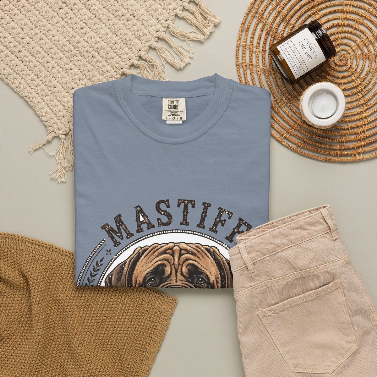 'Big Drool Energy' Mastiff T-Shirt — alternate view