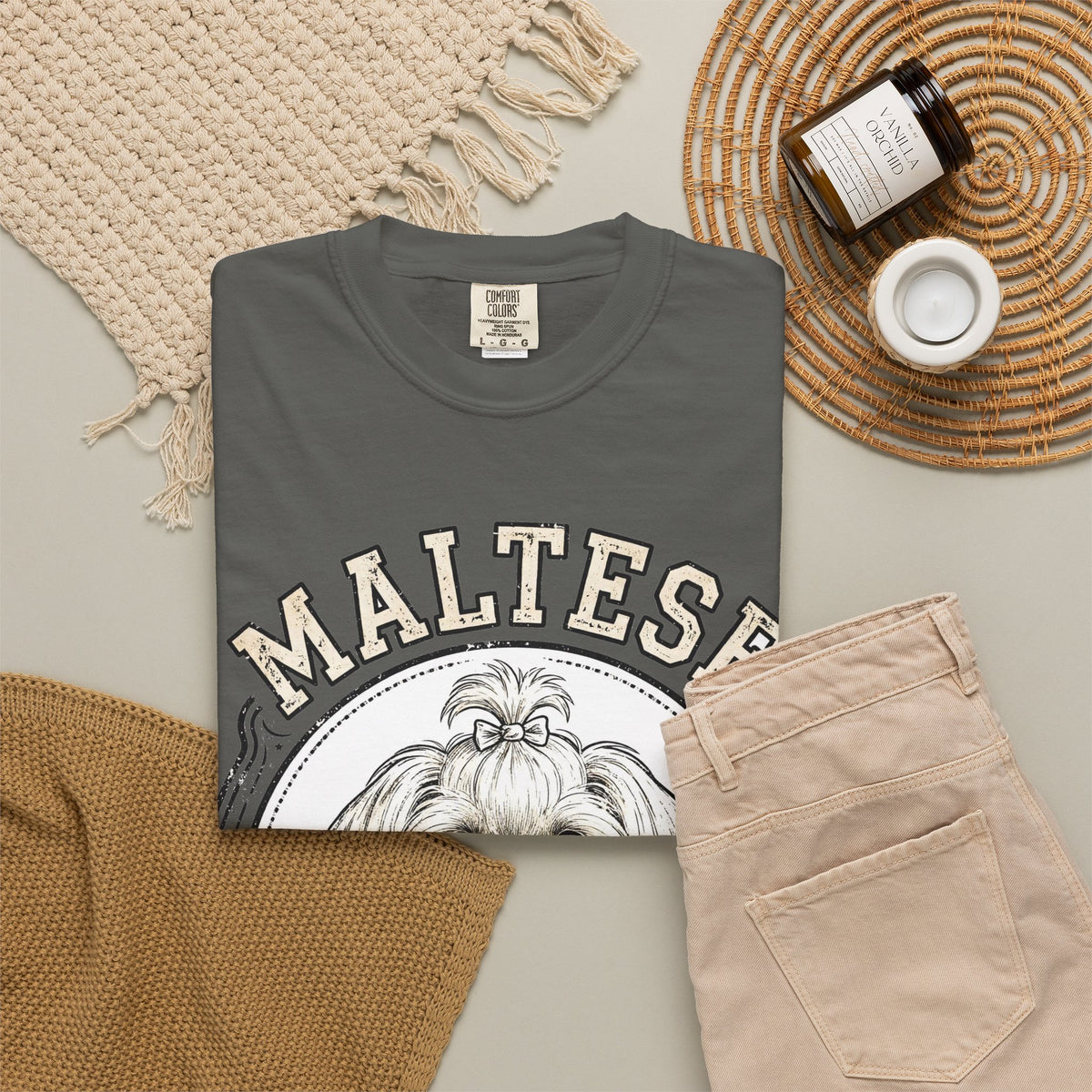 'Silk Fluff' Maltese T-Shirt — alternate view