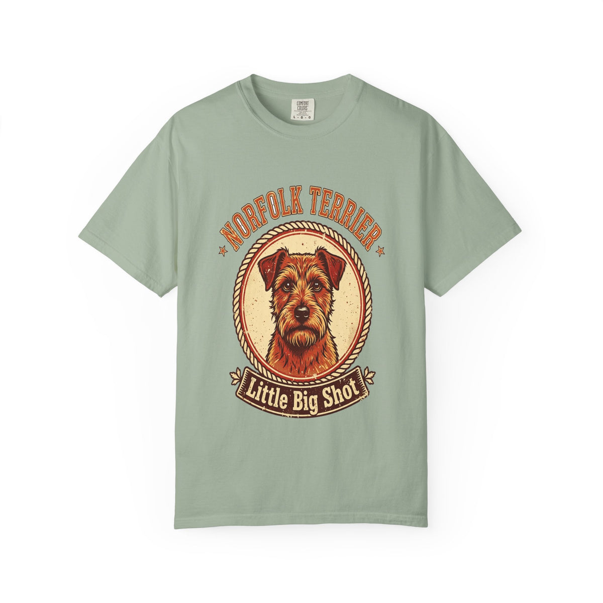 'Little Big Shot' Norfolk Terrier T-Shirt — alternate view