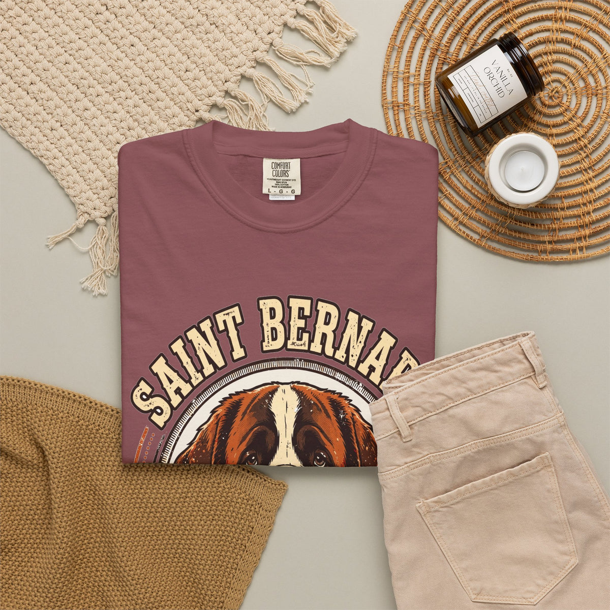 'Rescue Royalty' Saint Bernard T-Shirt — alternate view