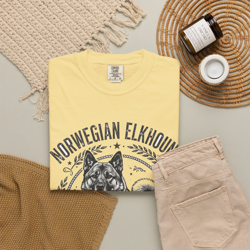 'Viking Howl' Norwegian Elkhound T-Shirt — alternate view