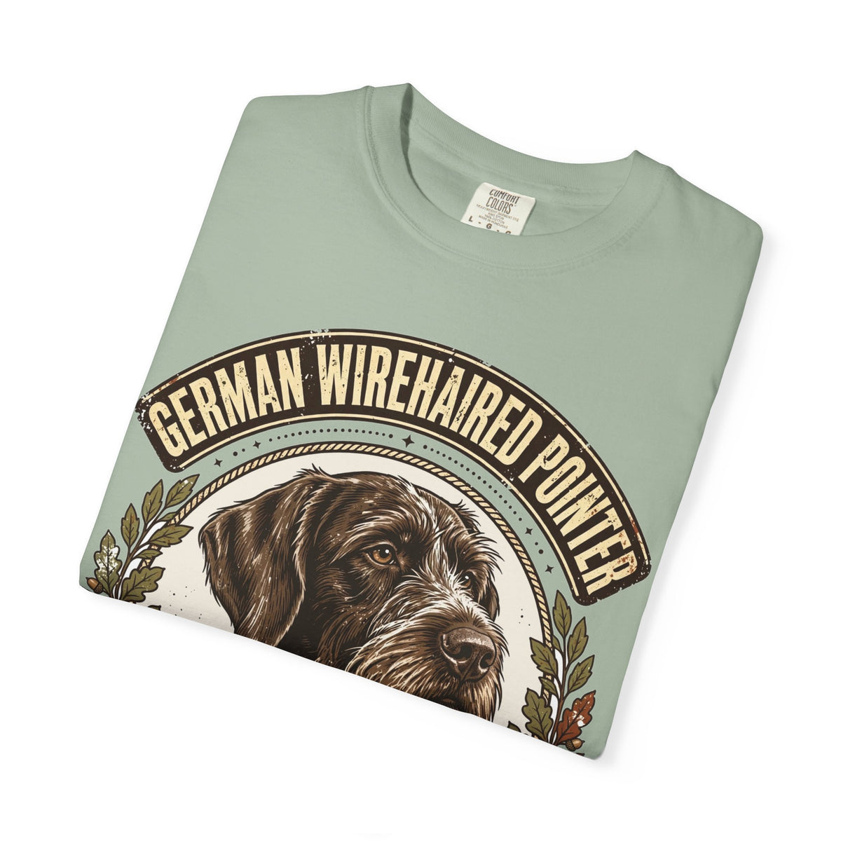 'Scruffy Sharpshooter' German Wirehaired Pointer T-Shirt — alternate view