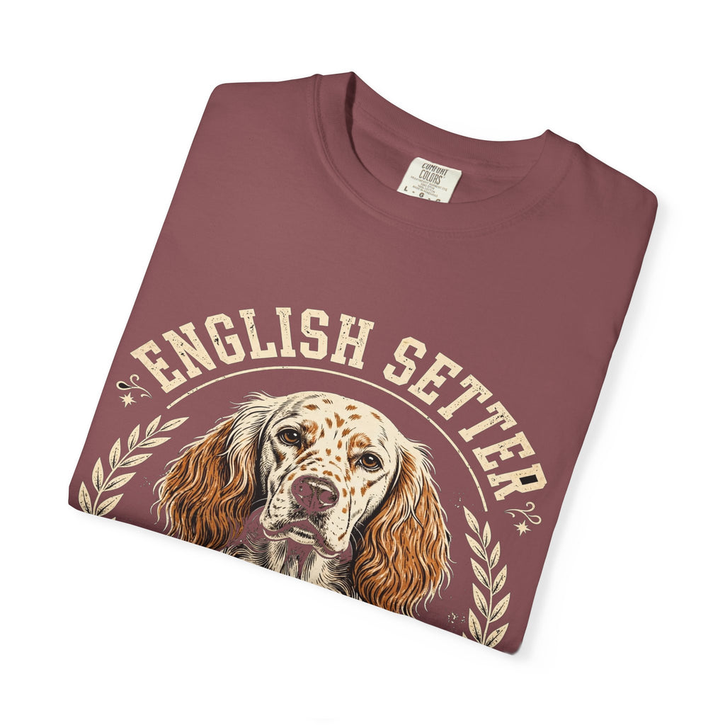 'Feathered & Fabulous' English Setter T-Shirt — alternate view