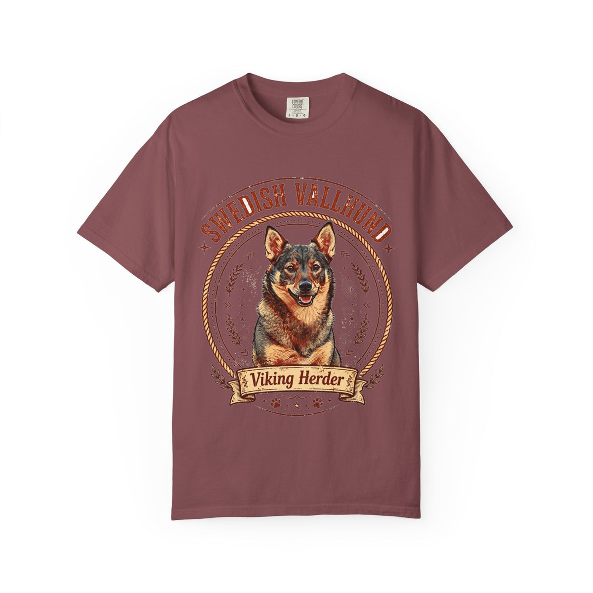 'Viking Herder' Swedish Vallhund T-Shirt — alternate view