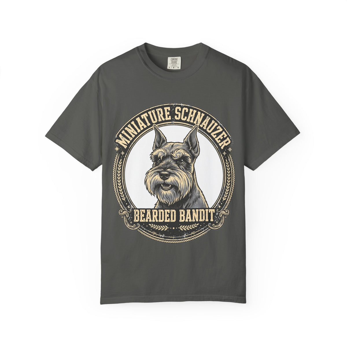 'Bearded Bandit' Miniature Schnauzer T-Shirt — alternate view