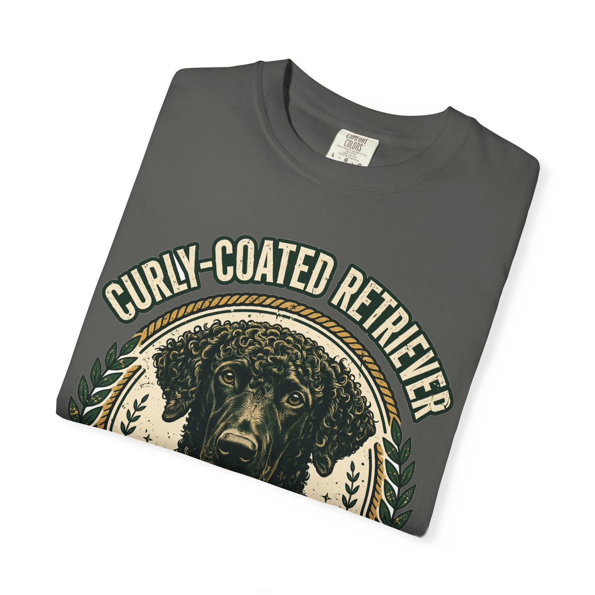 'Perfect Curls' Curly-Coated Retriever T-Shirt — alternate view