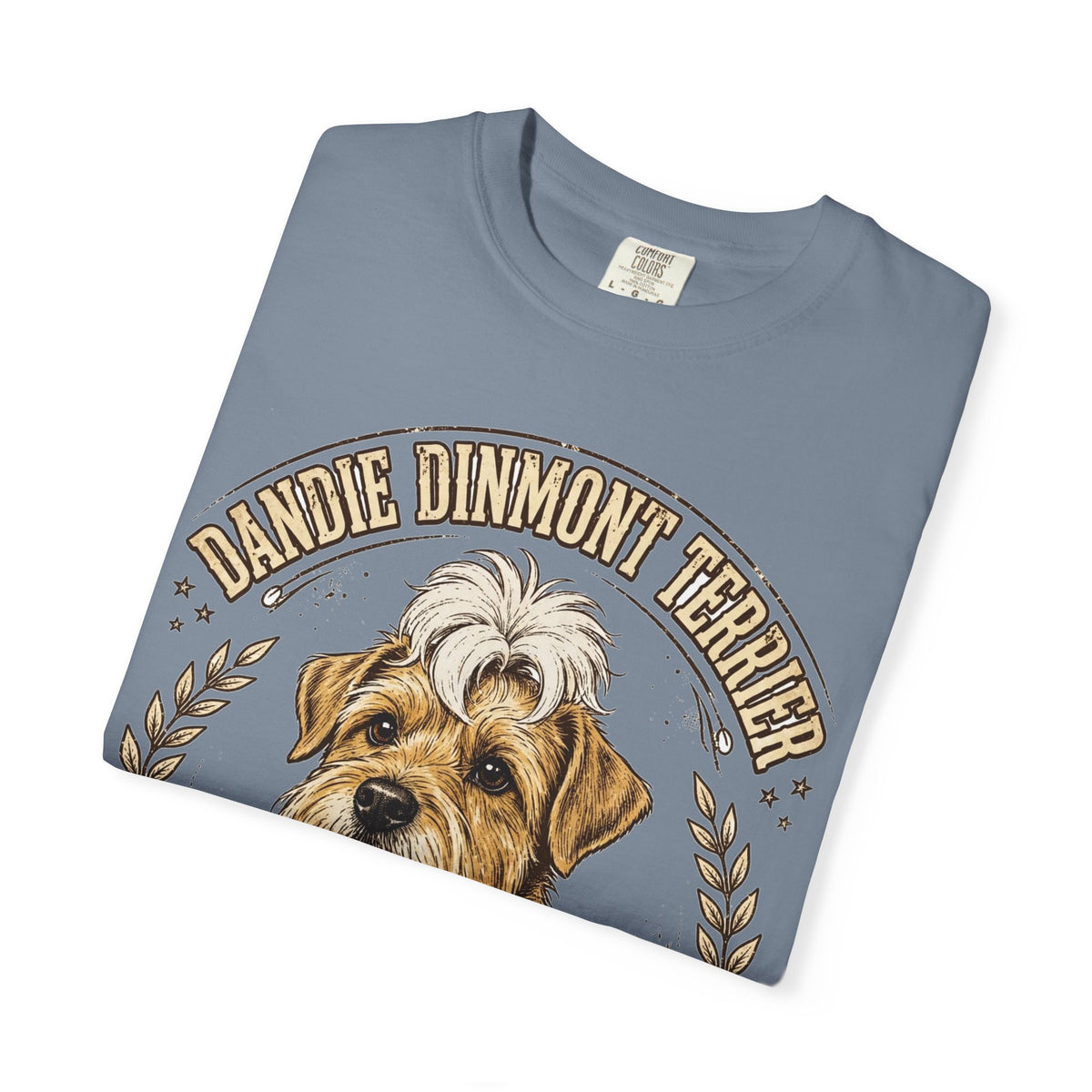 'Topknot Club' Dandie Dinmont Terrier T-Shirt — alternate view