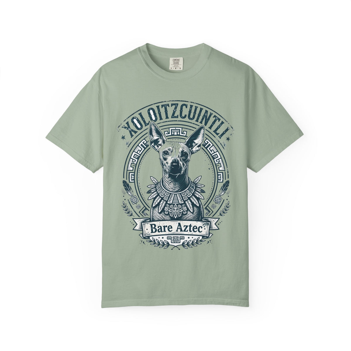 'Bare Aztec' Xoloitzcuintli T-Shirt — alternate view