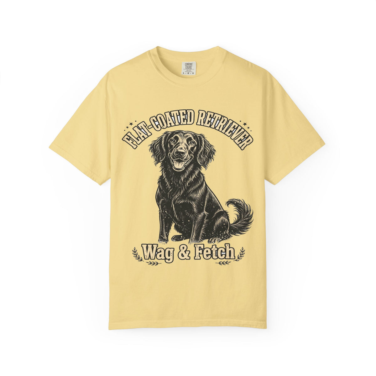 'Wag & Fetch' Flat-Coated Retriever T-Shirt — alternate view