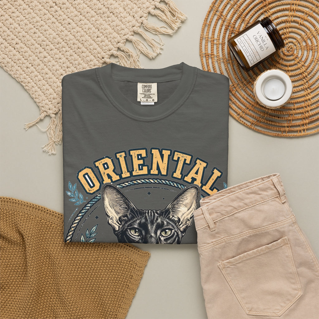'Long Lean Loud' Oriental Shorthair T-Shirt — alternate view