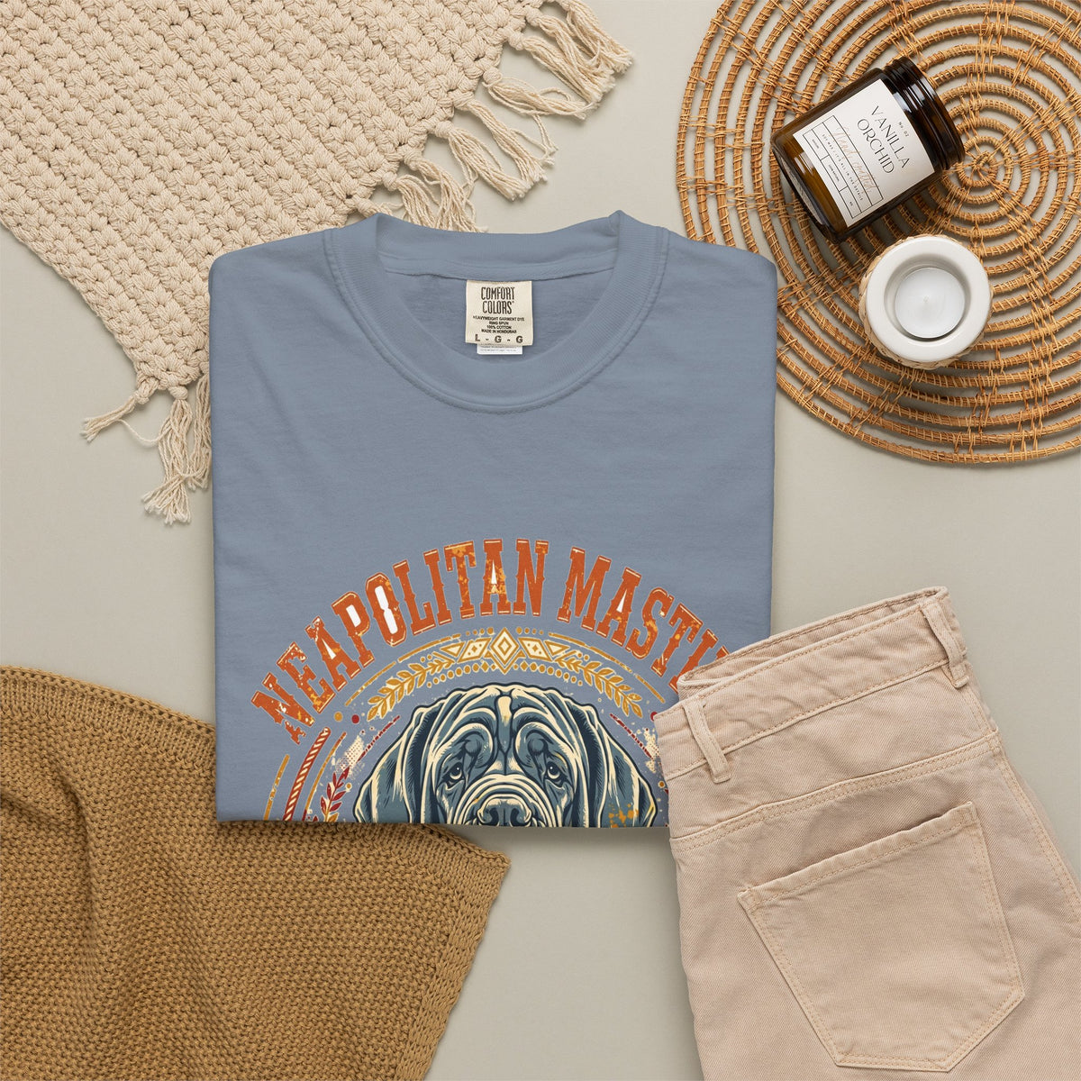 'Heavyweight Hugs' Neapolitan Mastiff T-Shirt — alternate view