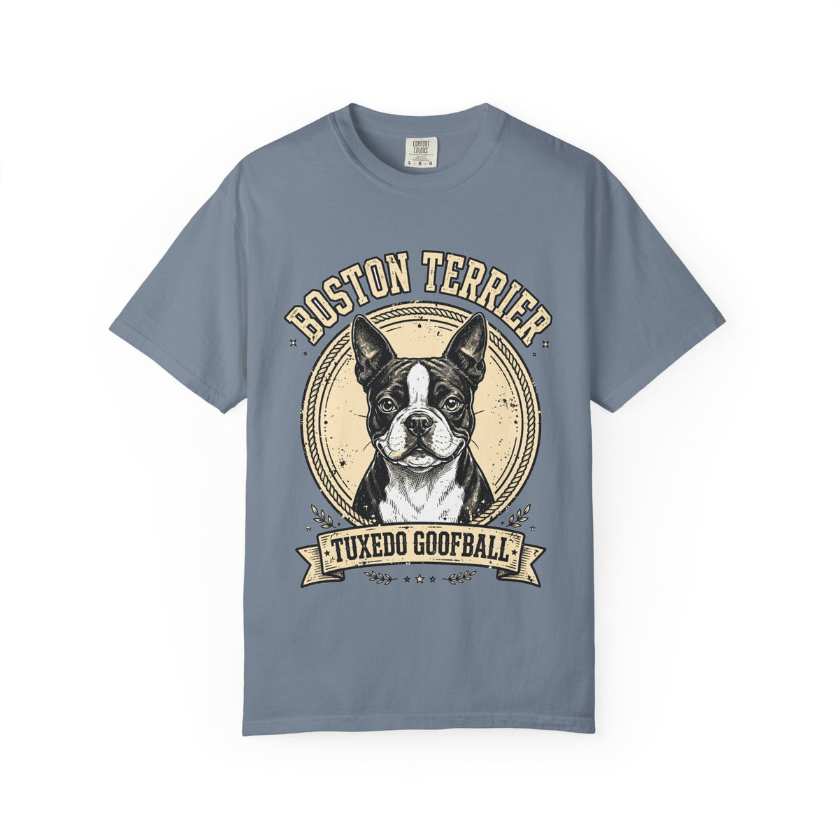 'Tuxedo Goofball' Boston Terrier T-Shirt — alternate view