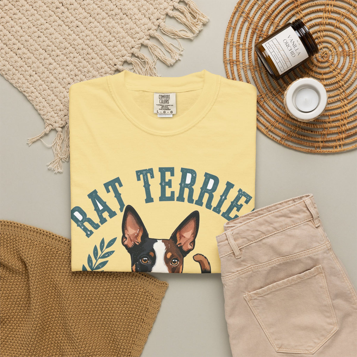 'Tiny Tornado' Rat Terrier T-Shirt — alternate view