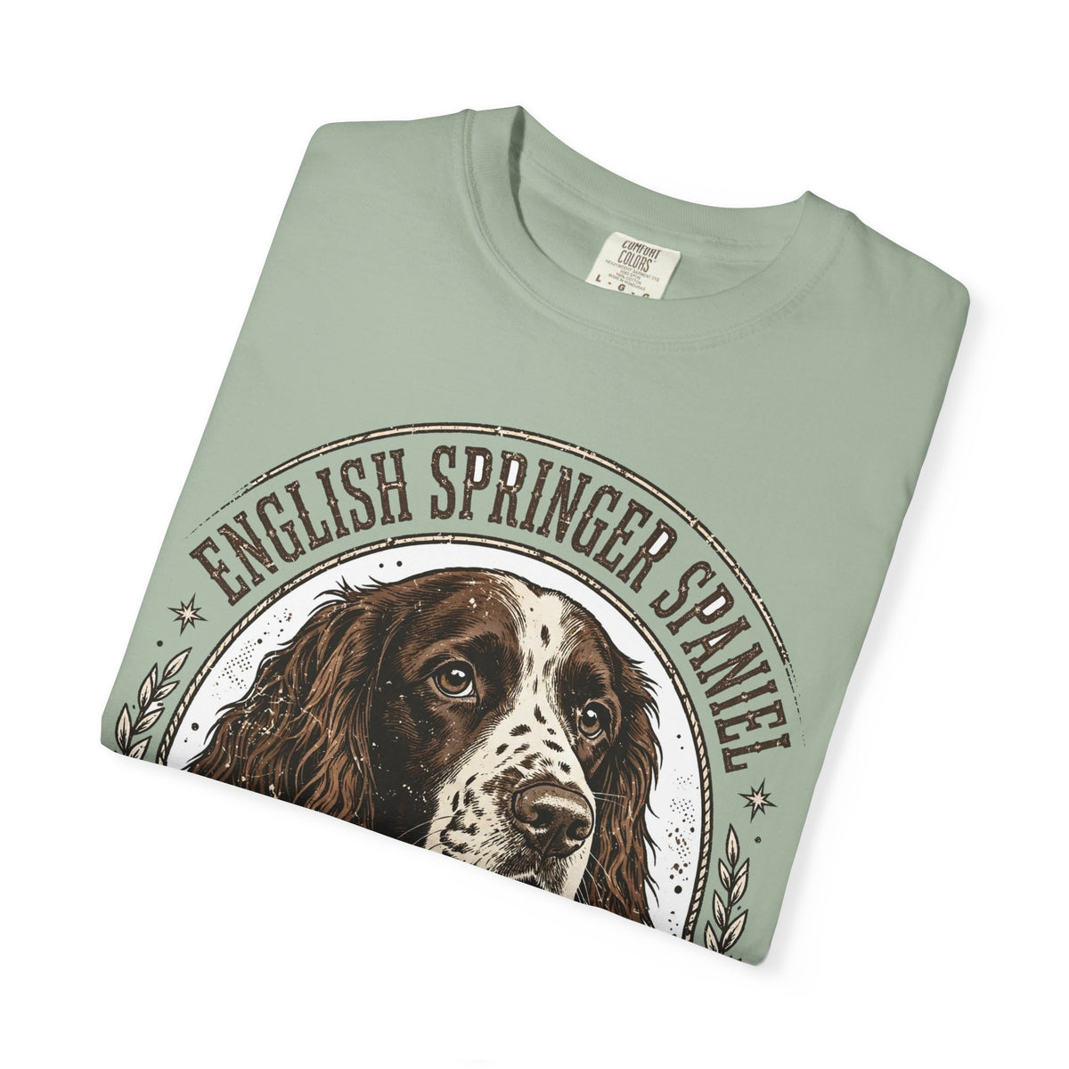 'Spring Loaded' English Springer Spaniel T-Shirt — alternate view