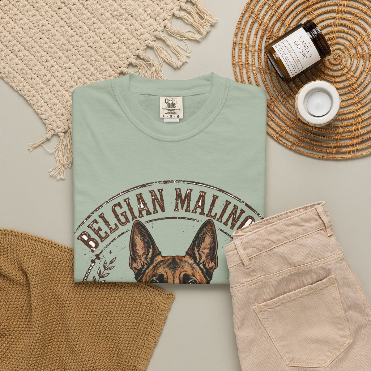 'Malinois Mayhem' Belgian Malinois T-Shirt — alternate view
