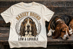 'Low & Lovable' Basset Hound T-Shirt — alternate view