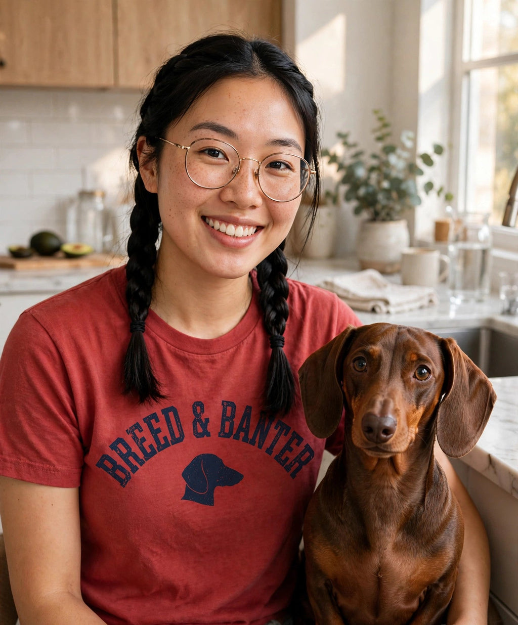 Worn by her — Breed & Banter Dachshund Tee