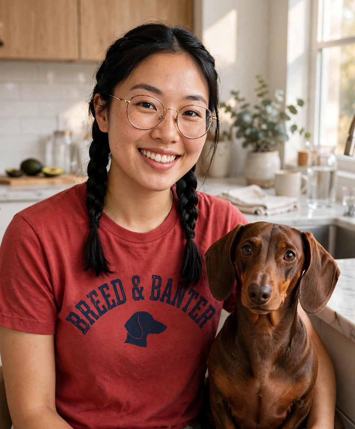 Worn by her — Breed & Banter Dachshund Tee