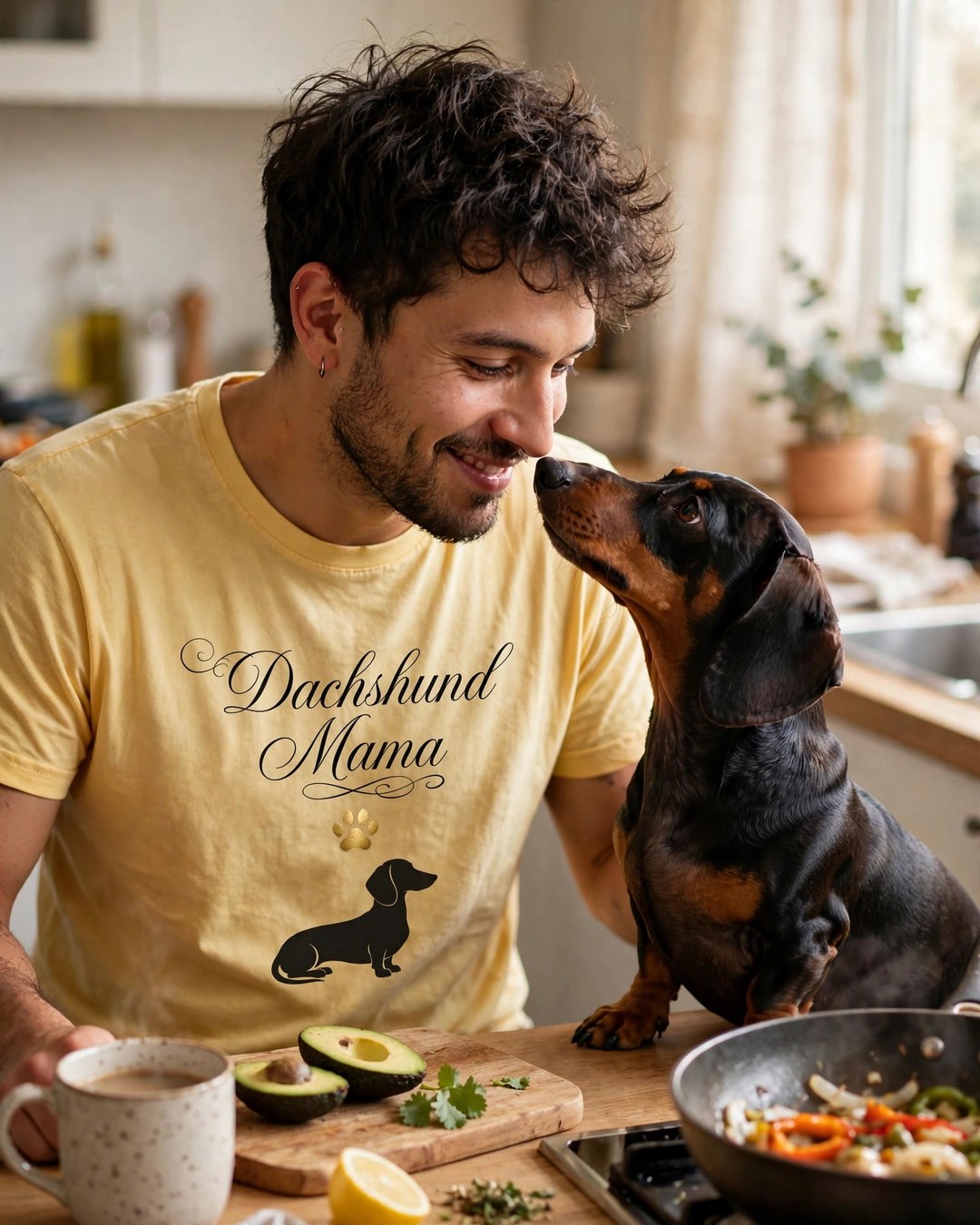 Worn by him — Dachshund Mama Dachshund Tee
