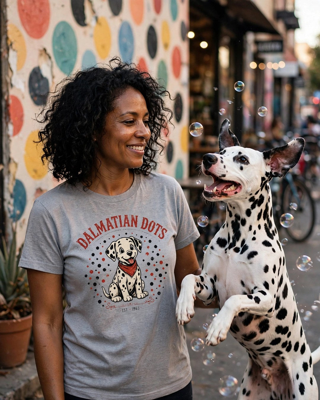 Worn by her — Dalmatian Dots Tee