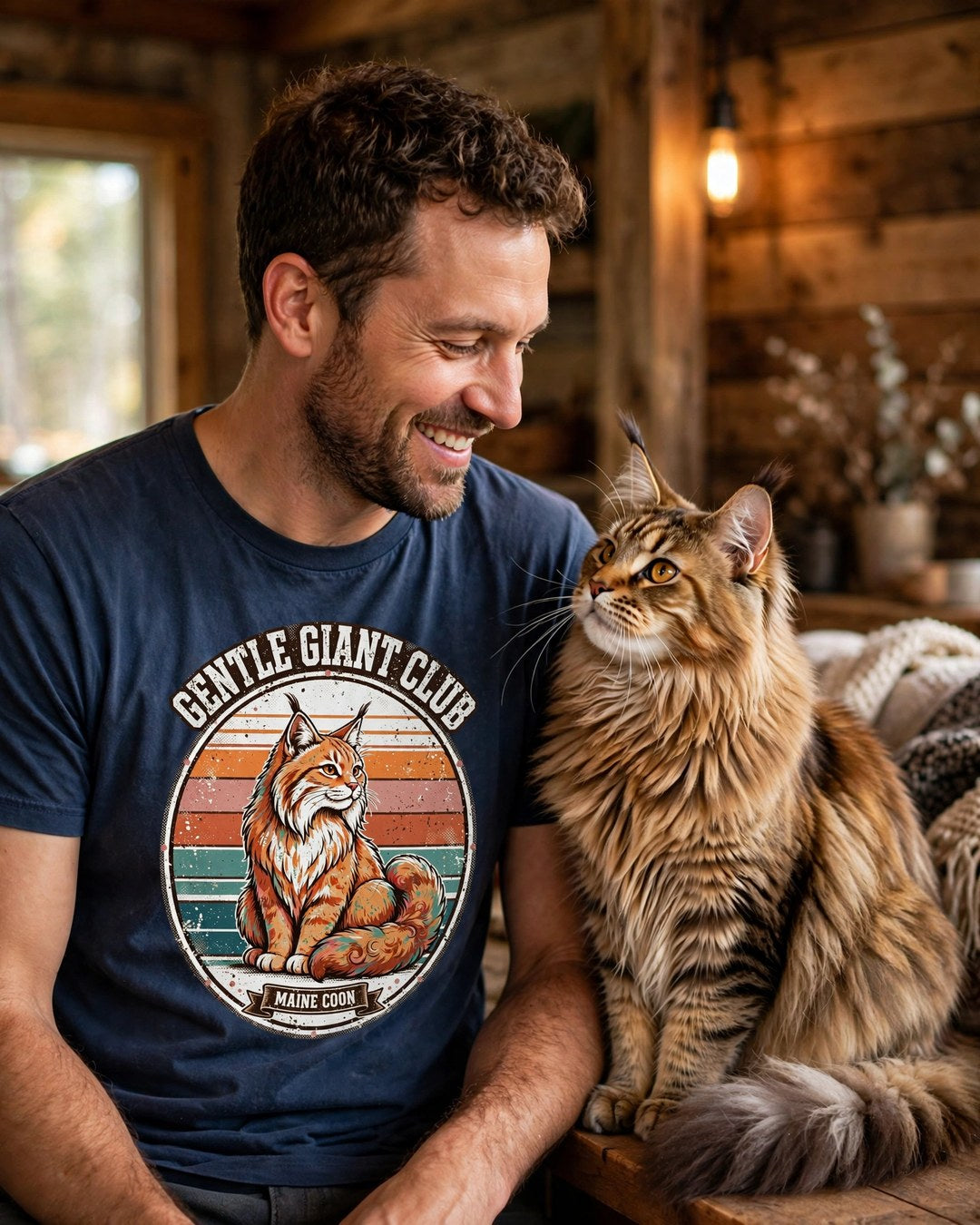 'Gentle Giant Club' Maine Coon T-Shirt — alternate view