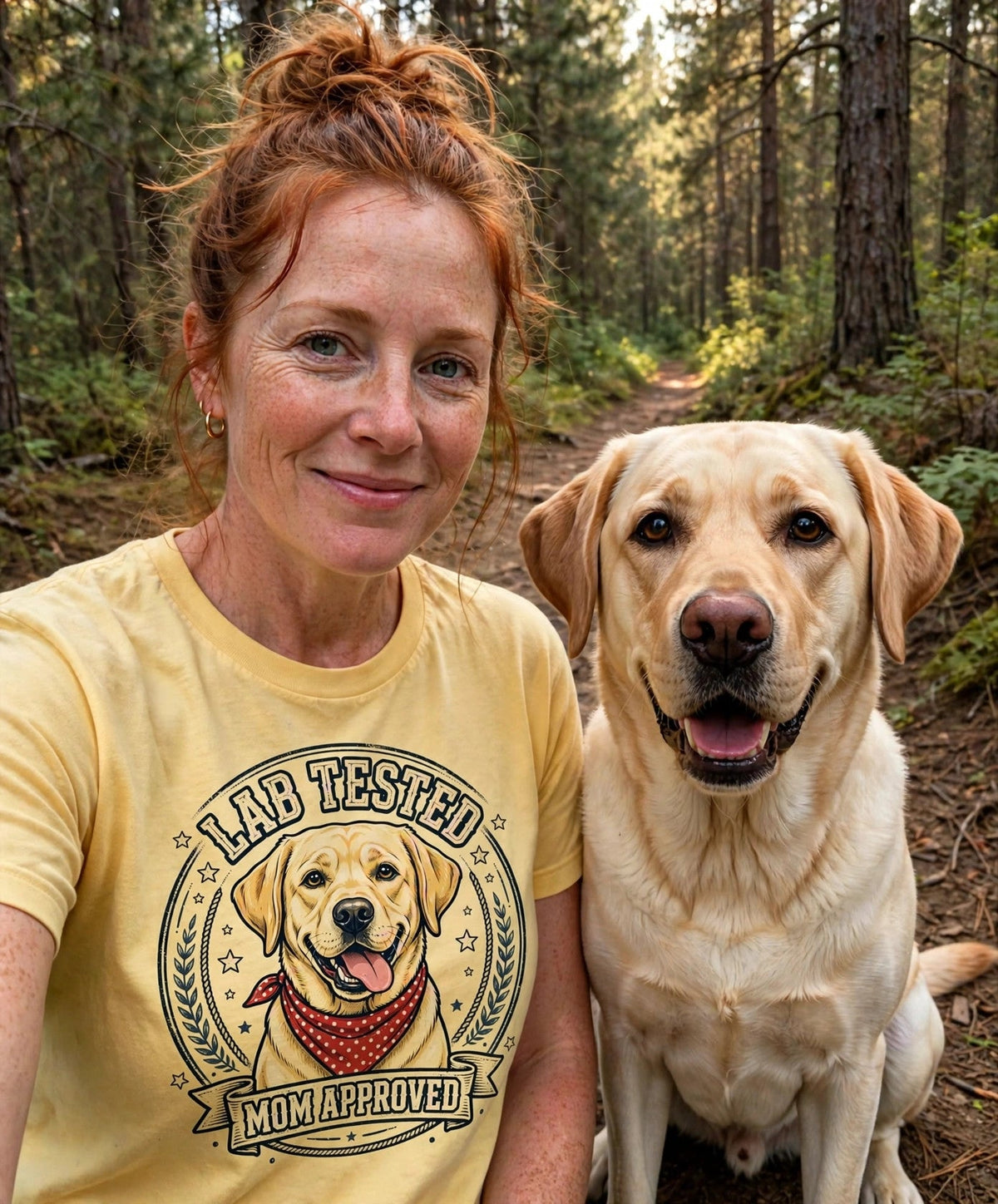 Worn by her — Lab Tested, Mom Approved Labrador Tee