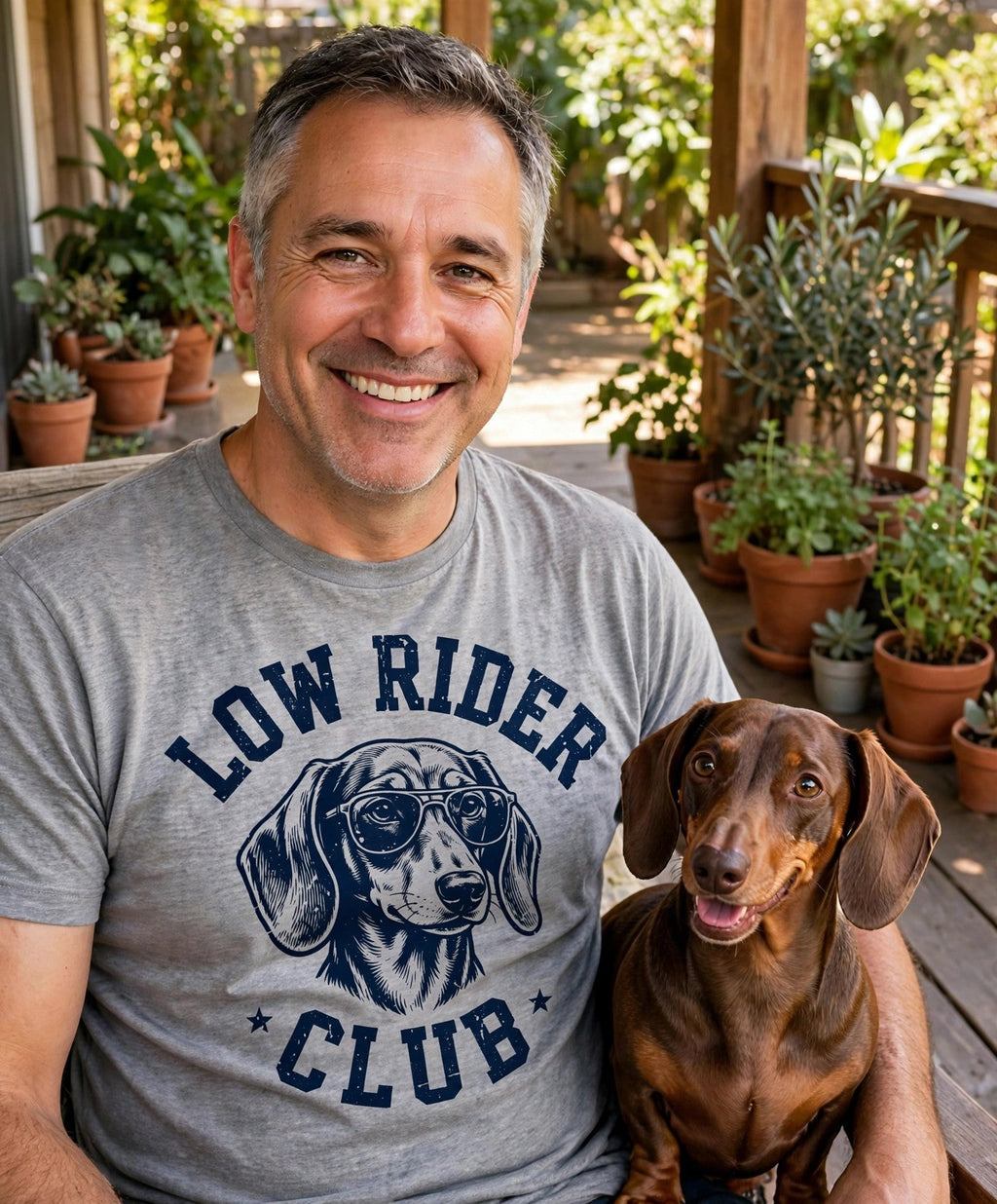'Low Rider Club' Dachshund T-Shirt — alternate view