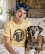 Worn by her — Old Soul Senior Dog Tee