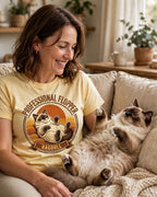 Worn by her — Professional Flopper Ragdoll Tee