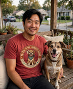 Worn by him — Rescue Is My Favorite Breed Tee