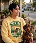 Worn by him — Trail Mix Dachshund Sweatshirt